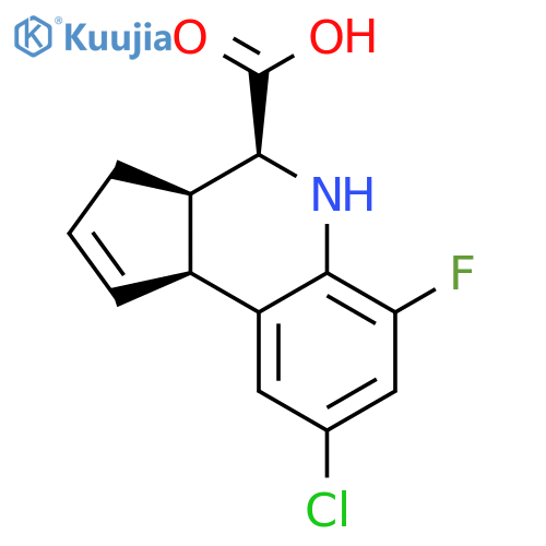 (3aR,4S,9bS)-8-Chloro-6-fluoro-3a,4,5,9b-tetrahydro-3h-cyclopentacquinoline-4-carboxylic Acid structure