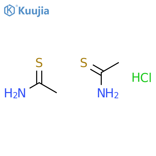 Ethanethioamide, hydrochloride (2:1) structure