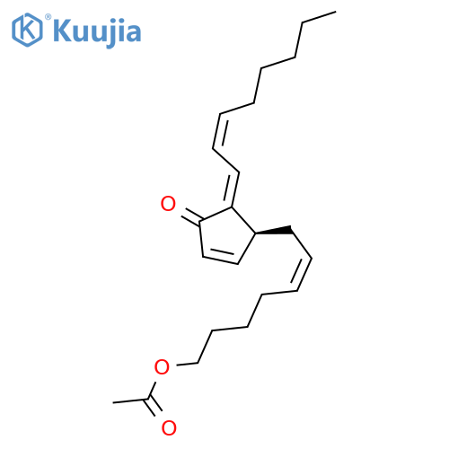 Prosta-5,9,12,14-tetraen-11-one, 1-(acetyloxy)-, (5Z,12Z,14Z)- structure
