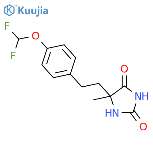 5-{2-4-(Difluoromethoxy)phenylethyl}-5-methylimidazolidine-2,4-dione structure