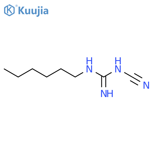 Guanidine, N-cyano-N'-hexyl- structure