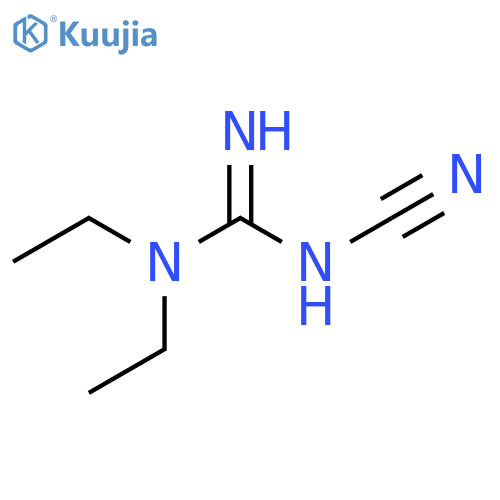 Guanidine, N'-cyano-N,N-diethyl- structure