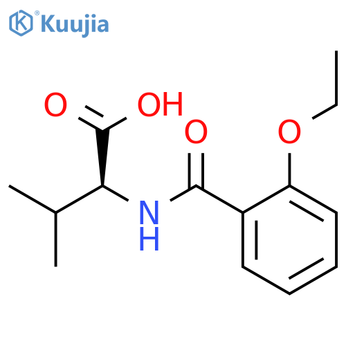 (2S)-2-(2-ethoxyphenyl)formamido-3-methylbutanoic acid structure