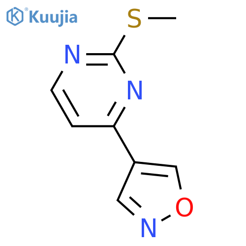 4-(2-(Methylthio)pyrimidin-4-yl)isoxazole structure