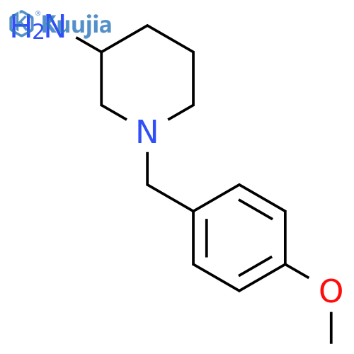 1-(4-methoxyphenyl)methylpiperidin-3-amine structure