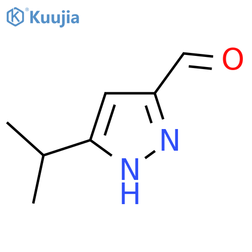 3-(propan-2-yl)-1H-pyrazole-5-carbaldehyde structure