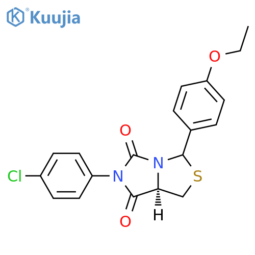 (7aR)-6-(4-chlorophenyl)-3-(4-ethoxyphenyl)-hexahydroimidazo1,5-c1,3thiazole-5,7-dione structure