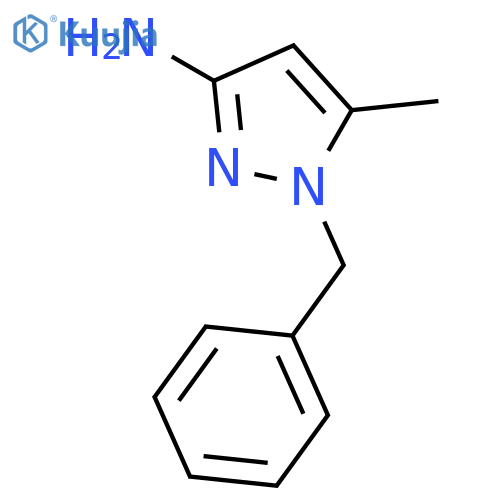 1-benzyl-5-methyl-pyrazol-3-amine structure