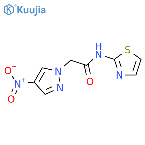 2-(4-Nitro-pyrazol-1-yl)-N-thiazol-2-yl-acetamide structure