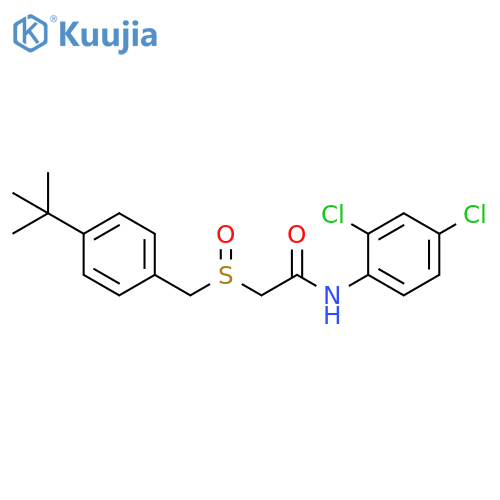 2-[(4-tert-butylphenyl)methanesulfinyl]-N-(2,4-dichlorophenyl)acetamide structure