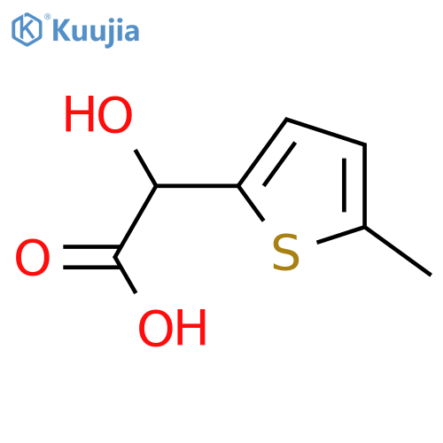2-hydroxy-2-(5-methylthiophen-2-yl)acetic acid structure