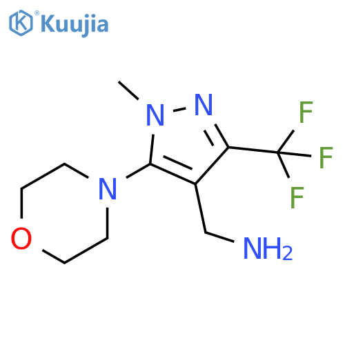 [1-METHYL-5-MORPHOLINO-3-(TRIFLUOROMETHYL)-1H-PYRAZOL-4-YL]METHANAMINE structure