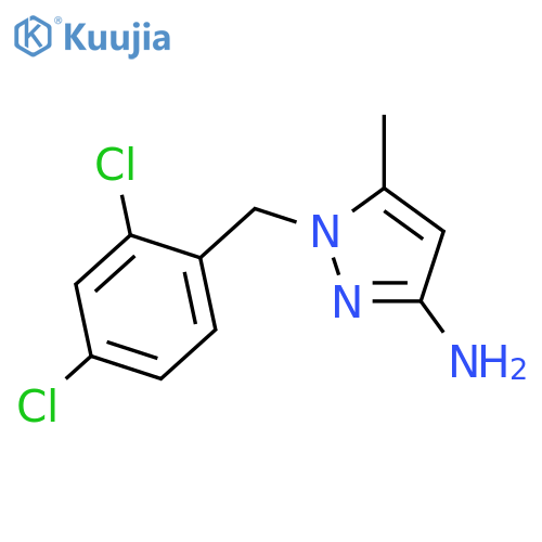 1-(2,4-Dichlorobenzyl)-5-methyl-1H-pyrazol-3-amine structure