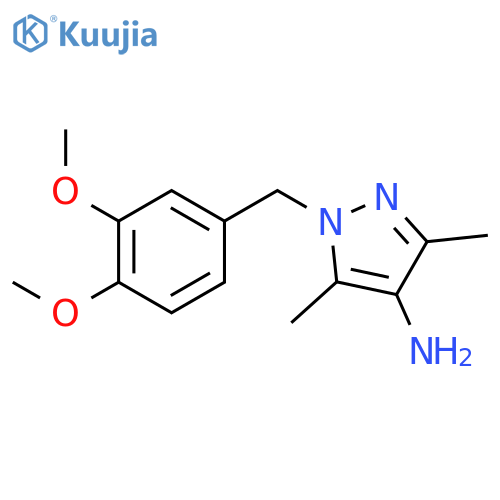 1-(3,4-Dimethoxybenzyl)-3,5-Dimethyl-1h-Pyrazol-4-Amine structure