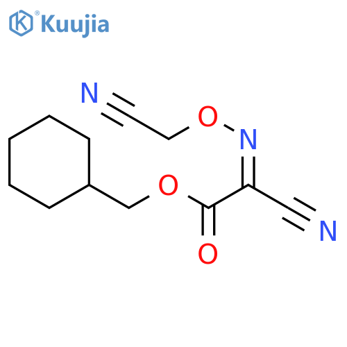 Acetic acid, cyano[(cyanomethoxy)imino]-, cyclohexylmethyl ester, (Z)- structure