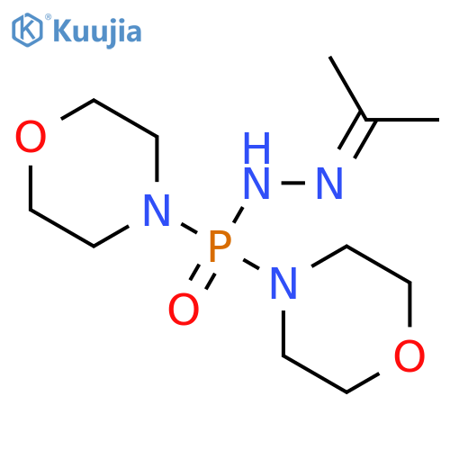 Phosphinic hydrazide, 2-(1-methylethylidene)-P,P-di-4-morpholinyl- structure
