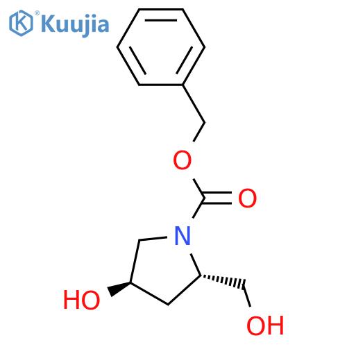 Benzyl (2S,4R)-4-hydroxy-2-(hydroxymethyl)pyrrolidine-1-carboxylate structure