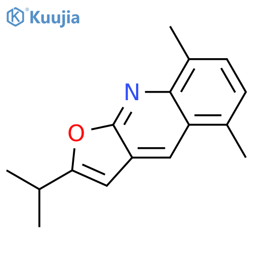 Furo[2,3-b]quinoline, 5,8-dimethyl-2-(1-methylethyl)- structure