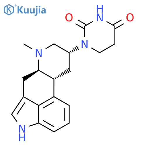 2,4(1H,3H)-Pyrimidinedione, dihydro-1-[(8b)-6-methylergolin-8-yl]- structure