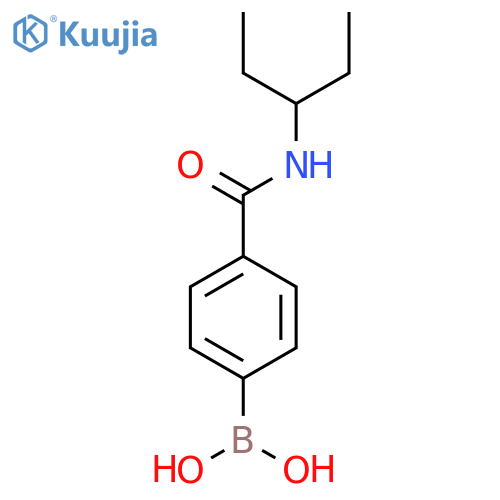 [4-(Pentan-3-ylcarbamoyl)phenyl]boronic acid structure