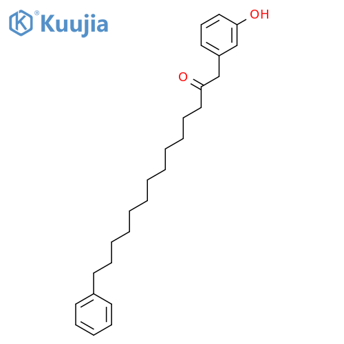 2-Tetradecanone, 1-(3-hydroxyphenyl)-14-phenyl- structure