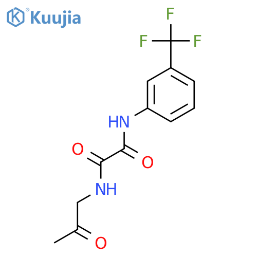 N-(2-Oxopropyl)-N'-[3-(trifluoromethyl)-phenyl]ethanediamide structure