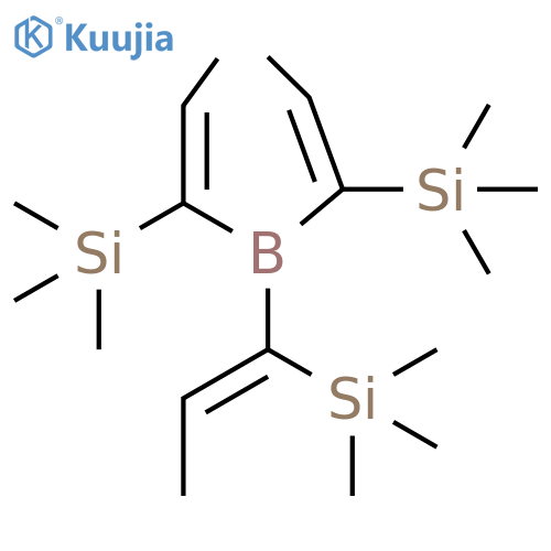 [Boranetriyltri(prop-1-ene-1,1-diyl)]tris(trimethylsilane) structure
