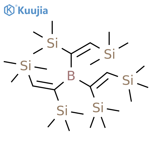 [Boranetriyltri(ethene-1,1,2-triyl)]hexakis(trimethylsilane) structure