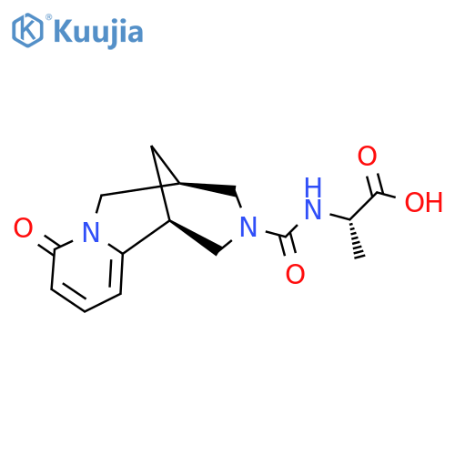 (2S)-2-{(1S,9R)-6-oxo-7,11-diazatricyclo7.3.1.0,2,7trideca-2,4-diene-11-carbonylamino}propanoic acid structure