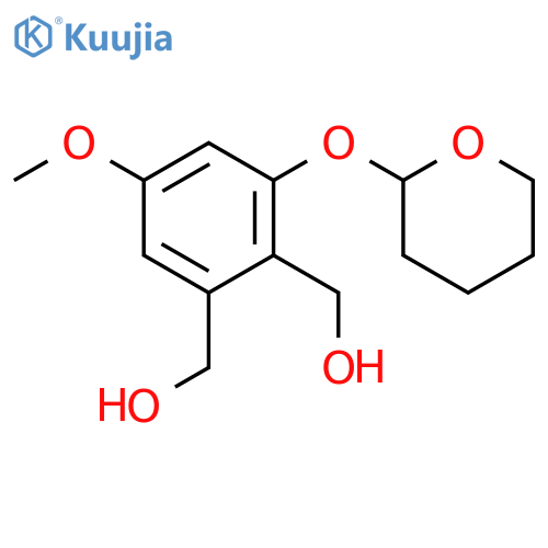 1,2-Benzenedimethanol, 5-methoxy-3-[(tetrahydro-2H-pyran-2-yl)oxy]- structure