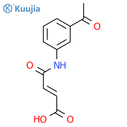 (2E)-4-(3-Acetylphenyl)amino-4-oxobut-2-enoic acid structure