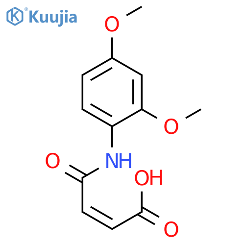 (Z)-4-((2,4-dimethoxyphenyl)amino)-4-oxobut-2-enoic acid structure