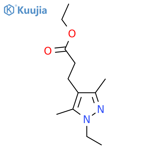 ethyl 3-(1-ethyl-3,5-dimethyl-1H-pyrazol-4-yl)propanoate structure