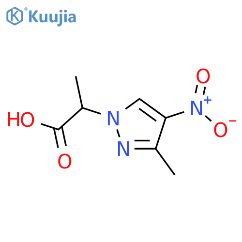 2-(3-methyl-4-nitro-1H-pyrazol-1-yl)propanoic Acid structure