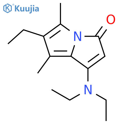 1-(diethylamino)-6-ethyl-5,7-dimethyl-3H-pyrrolizin-3-one structure