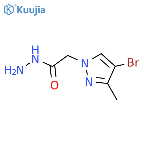 2-(4-bromo-3-methyl-1H-pyrazol-1-yl)acetohydrazide structure