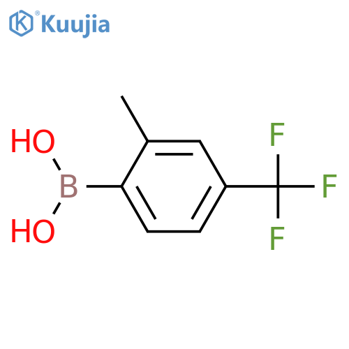 2-Methyl-4-(trifluoromethyl)phenylboronic acid structure