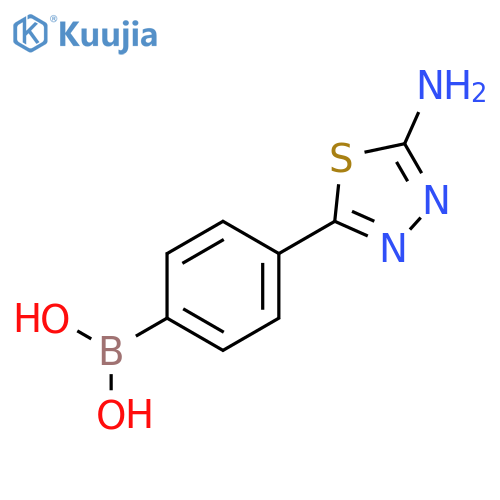 4-(5-Amino-1,3,4-thiadiazol-2-yl)phenylboronic acid structure