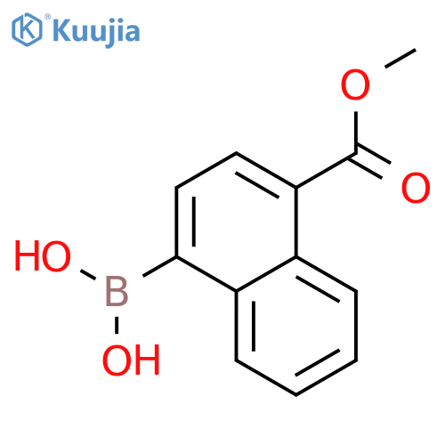 4-(Methoxycarbonyl)naphthalene-1-boronic acid structure