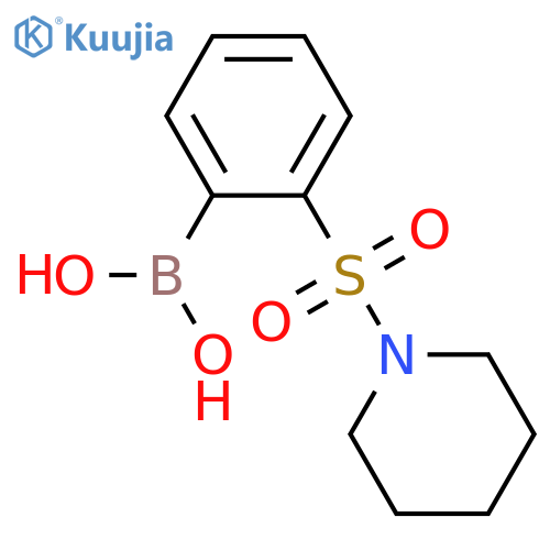 (2-(piperidin-1-ylsulfonyl)phenyl)boronic acid structure