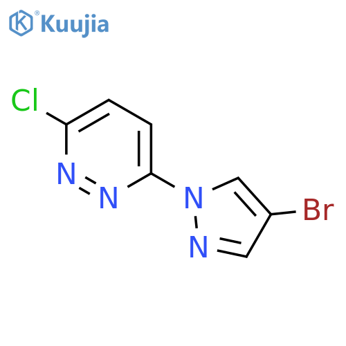 3-(4-Bromo-1H-pyrazol-1-yl)-6-chloropyridazine structure