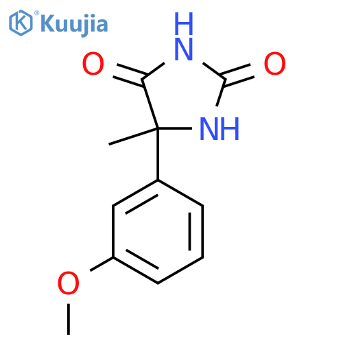 5-(3-Methoxyphenyl)-5-methylimidazolidine-2,4-dione structure