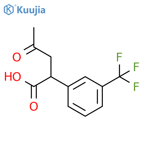 Benzeneacetic acid, α-(2-oxopropyl)-3-(trifluoromethyl)- structure