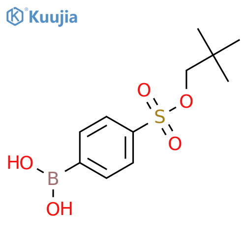 (4-((Neopentyloxy)sulfonyl)phenyl)boronic acid structure