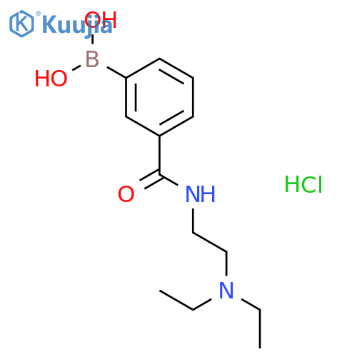 3-(2-N,N-Diethylaminoethylaminocarbonyl)phenylboronic acid, hydrochloride structure