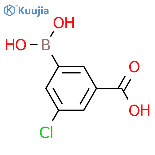 3-Carboxy-5-chlorophenylboronic acid structure