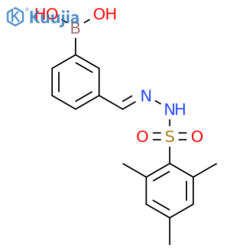 3-((2-(Mesitylsulfonyl)hydrazono)methyl)phenylboronic acid structure