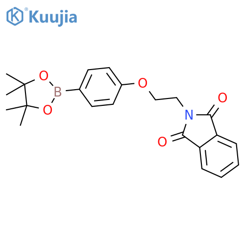 4-(2-(1,3-Dioxoisoindolin-2-yl)ethoxy)phenylboronic acid, pinacol ester structure