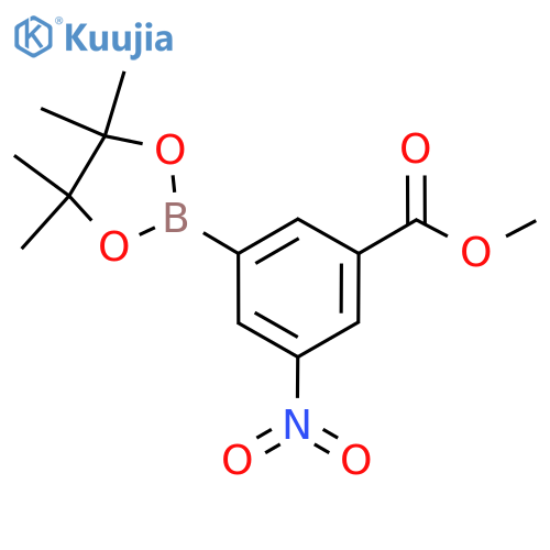3-Methoxycarbonyl-5-nitrophenylboronic acid, pinacol ester structure