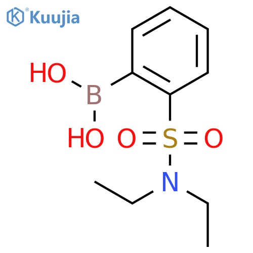2-N,N-diethylsulfamoylphenyl boronic acid structure